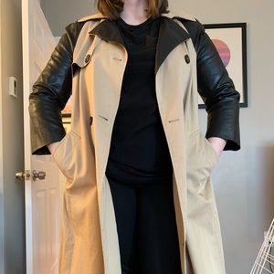 Zara two-tone trench